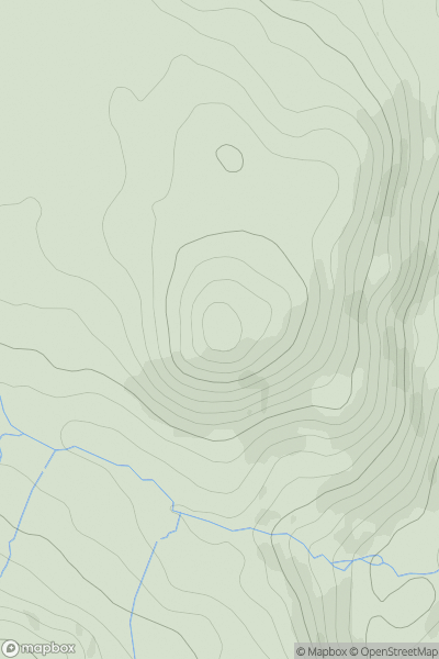 Thumbnail image for Penn [Lake District S] showing contour plot for surrounding peak